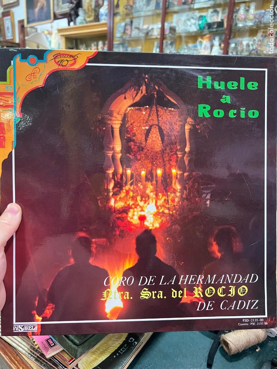 Disques de vinyle: LP HUELE A ROCIO - CORO DE LA HERMANDAD DEL ROCIO DE CADIZ