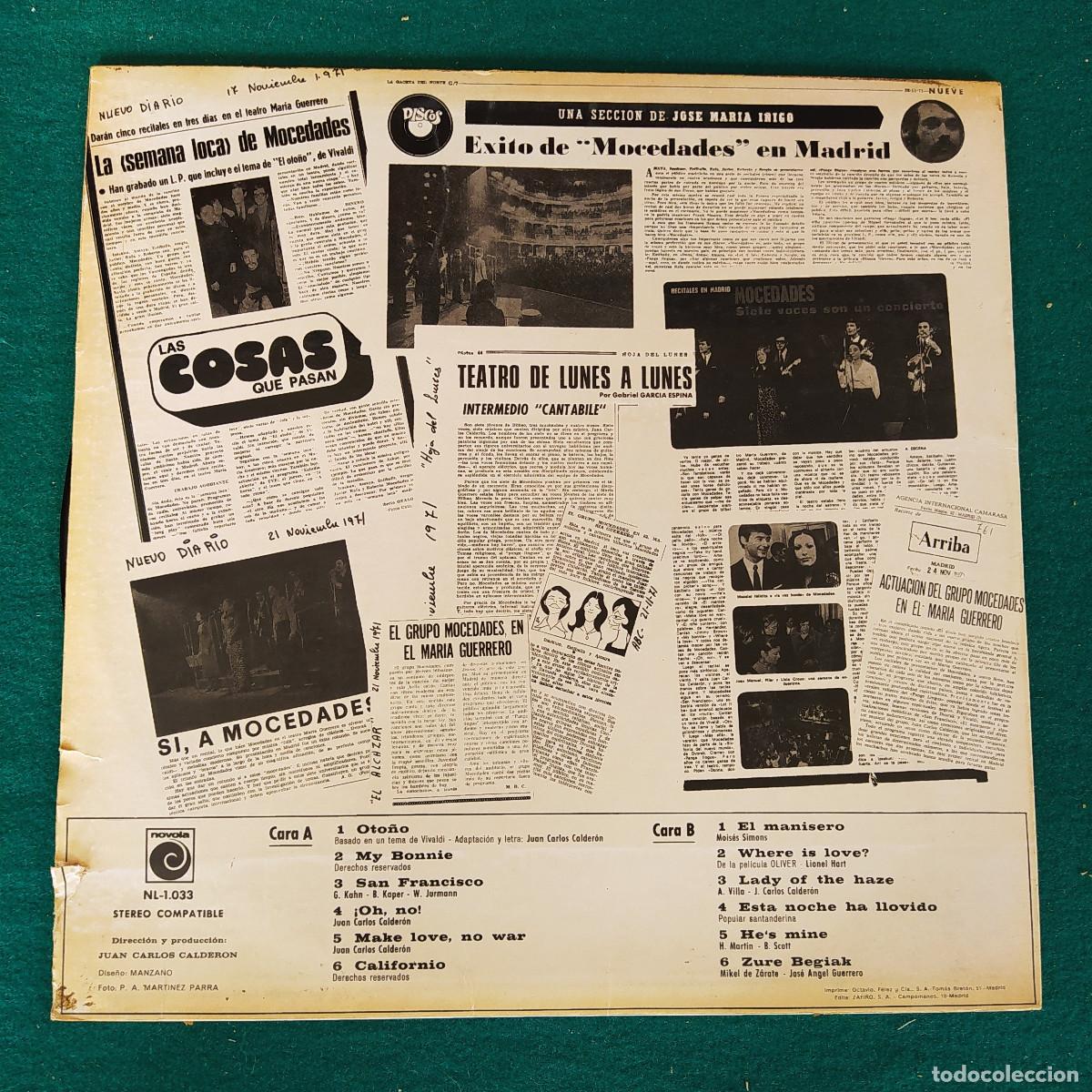Discos de vinilo: Mocedades &ndash; Mocedades - Foto 2