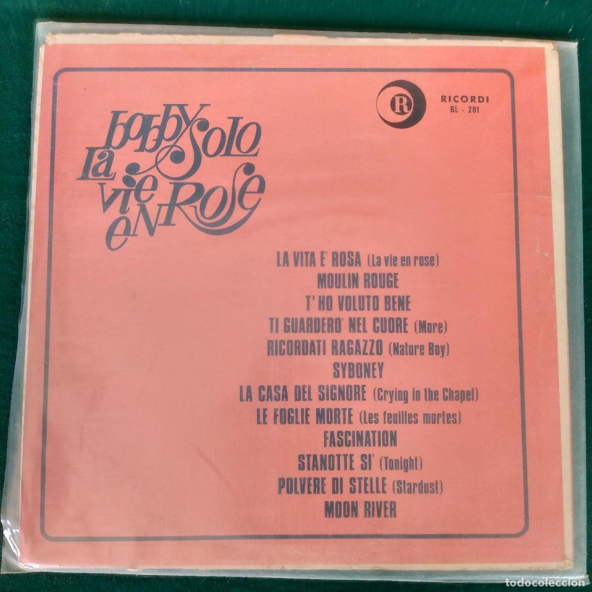 Discos de vinilo: Bobby Solo &ndash; La Vie En Rose - Foto 2
