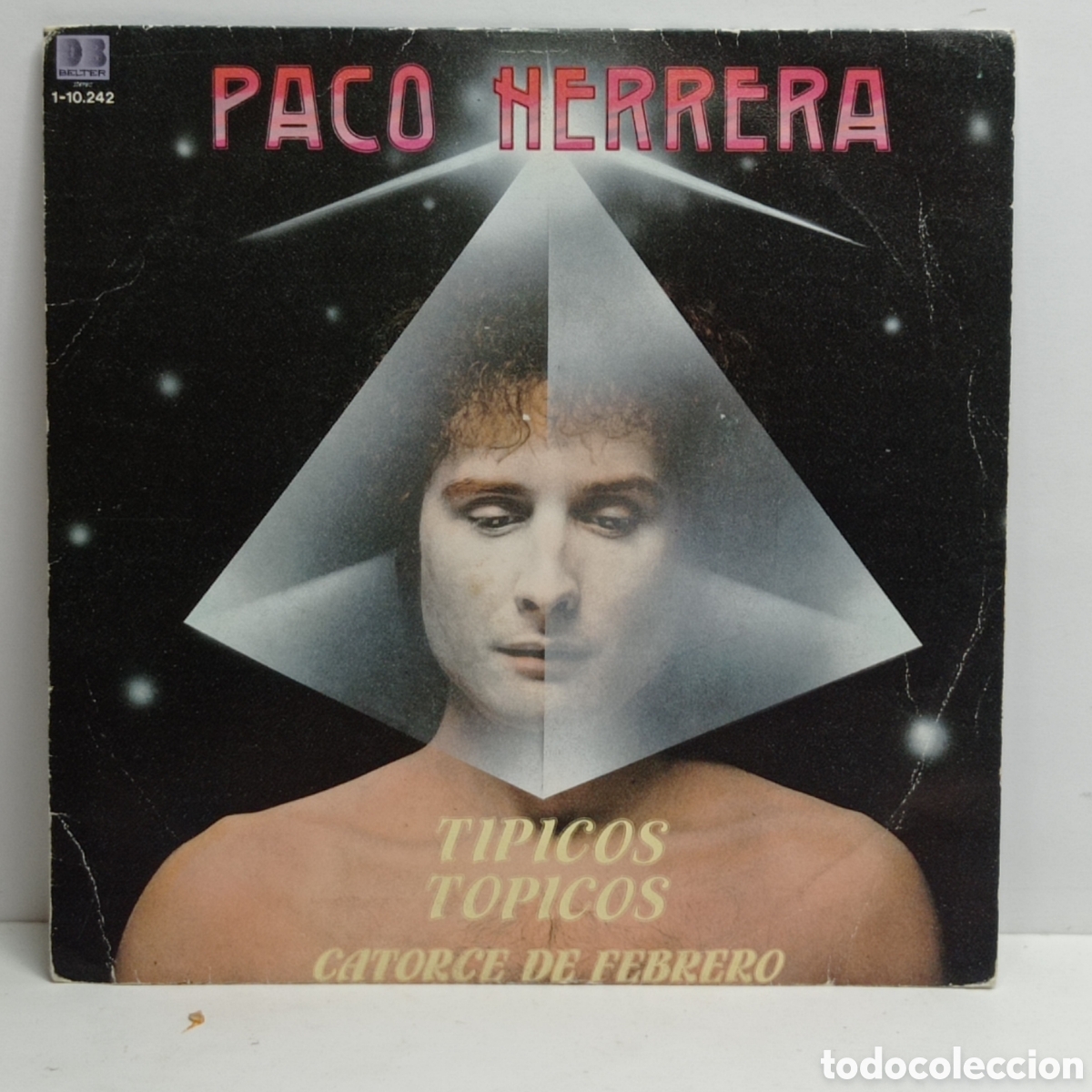 Discos de vinilo: PACO HERRERA, TIPICOS TOPICOS (BELTER 1982) -SINGLE- - Foto 1