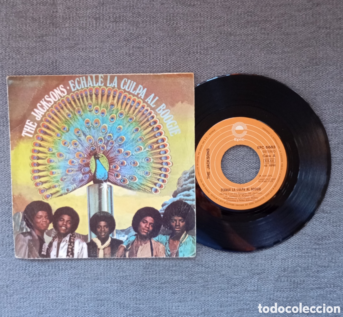 Dischi in vinile: The Jacksons. Blame It On The Boogie/ Do What You Wanna. Single 7&rdquo;, a&ntilde;o 1979.