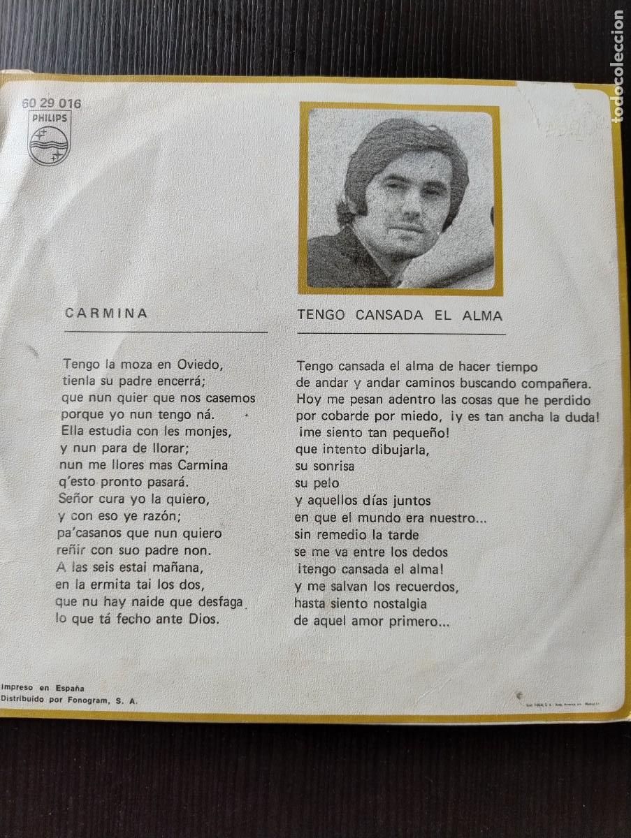 Discos de vinilo: Victor Manuel disco EP Carmina - Foto 3