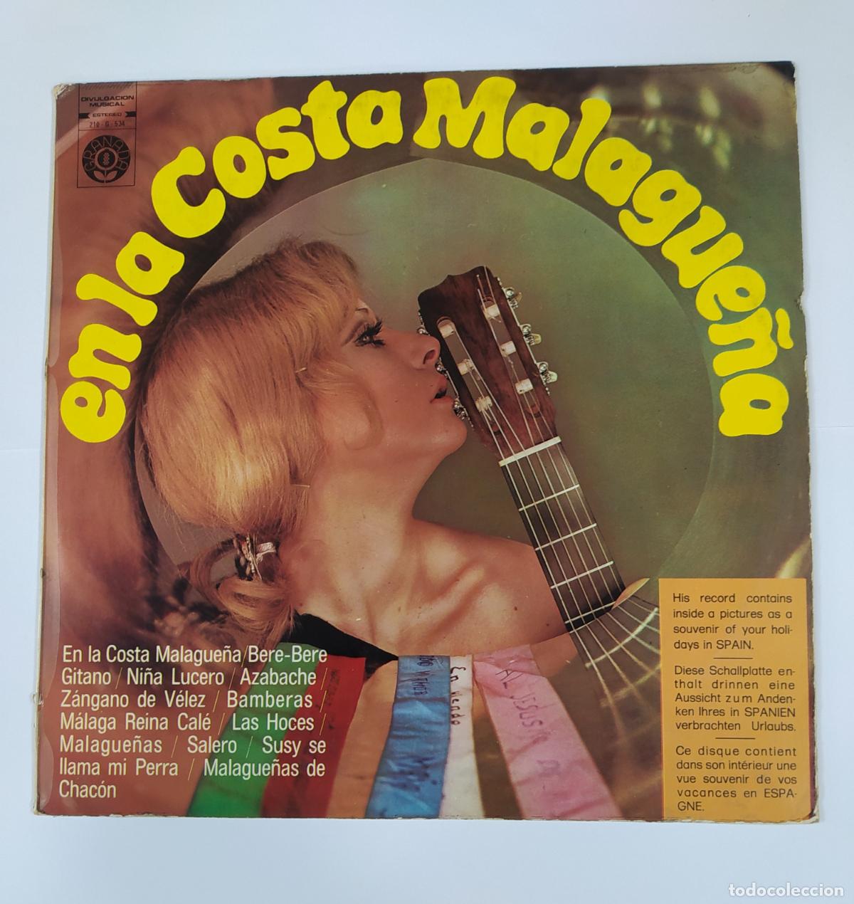 Discos de vinilo: EN LA COSTA MALAGUE&Ntilde;A. LP. TDKLP6 - Foto 1