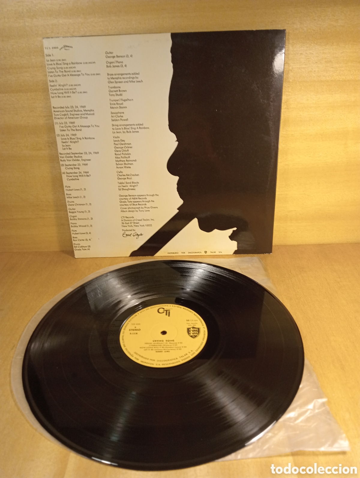 Discos de vinilo: Hubert Laws. Crying Song. - Foto 2