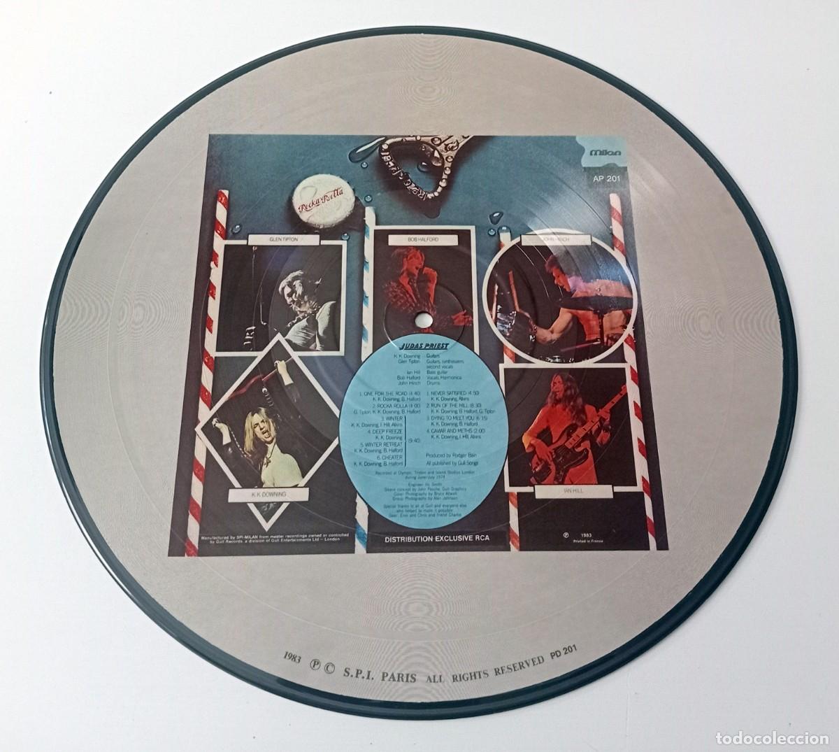 Discos de vinilo: PICTURE DISC JUDAS PRIEST - ROCKA ROLLA - Foto 3