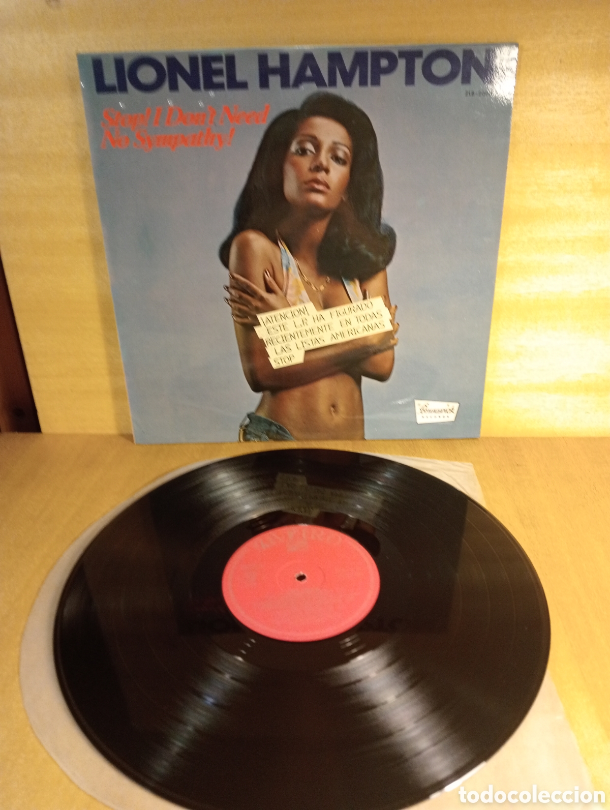 Discos de vinilo: Lionel Hampton. Stop! I dont need No Sympathy !. - Foto 1