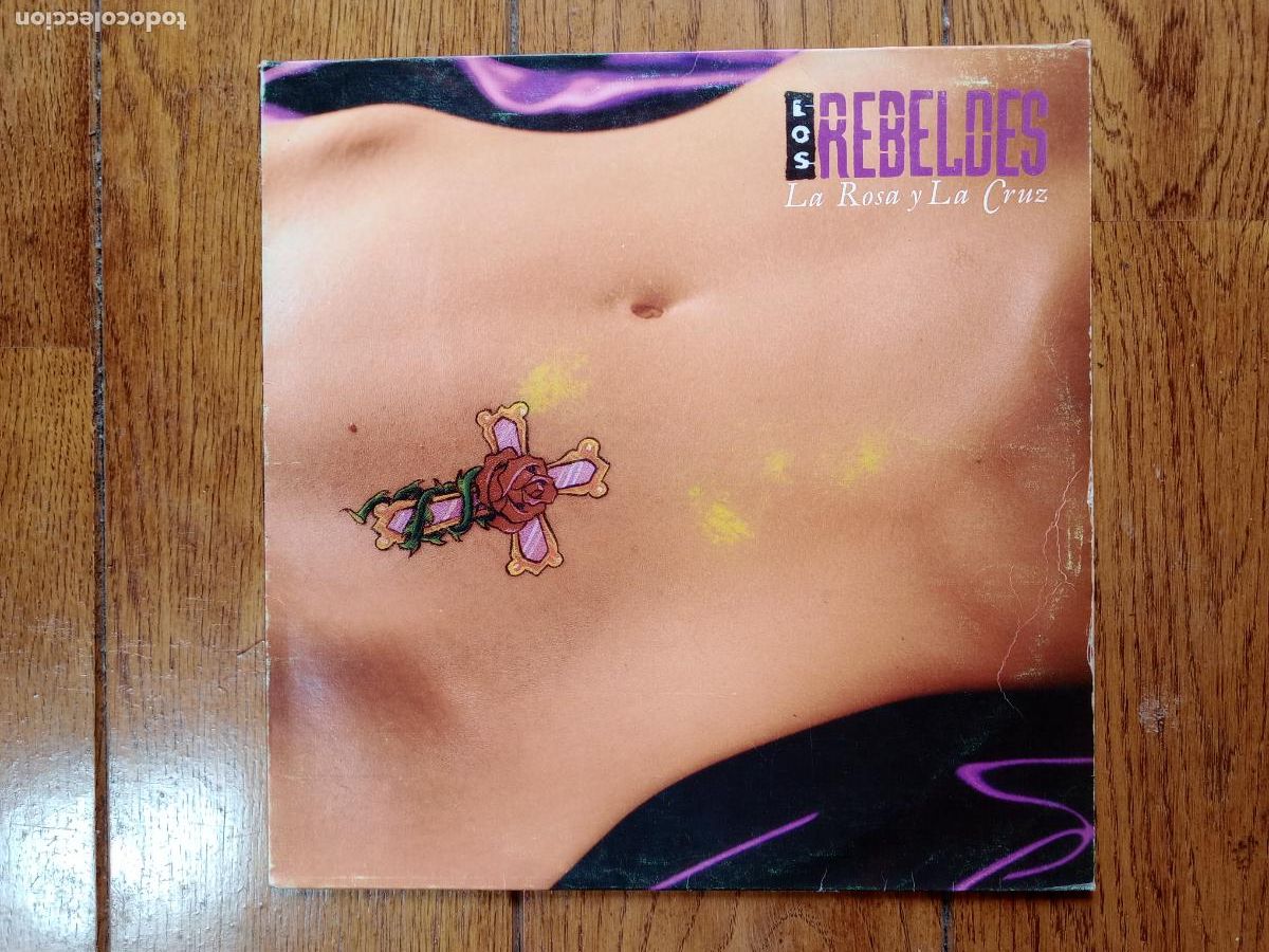 Discos de vinilo: Los Rebeldes - La rosa y la cruz - Foto 1