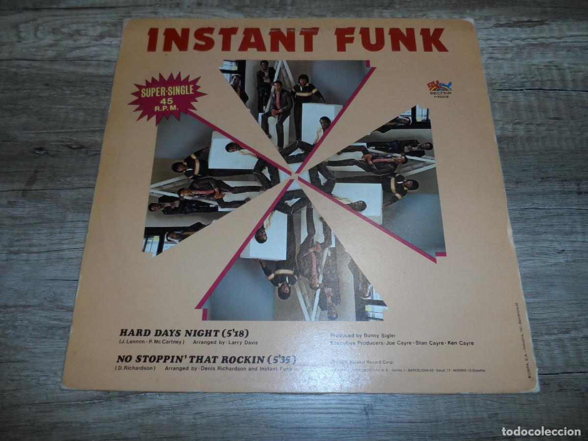 Discos de vinilo: INSTANT FUNK - HARD DAYS NIGHT - Foto 2