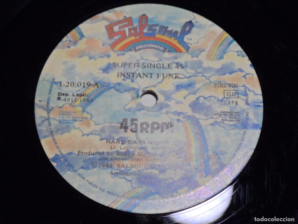 Discos de vinilo: INSTANT FUNK - HARD DAYS NIGHT - Foto 3