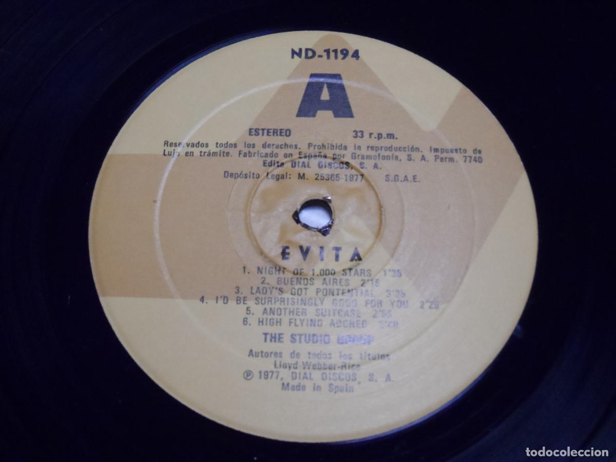 Discos de vinilo: EVITA - MUSICA DE ANDREW LLOYD WEBBER - Foto 3