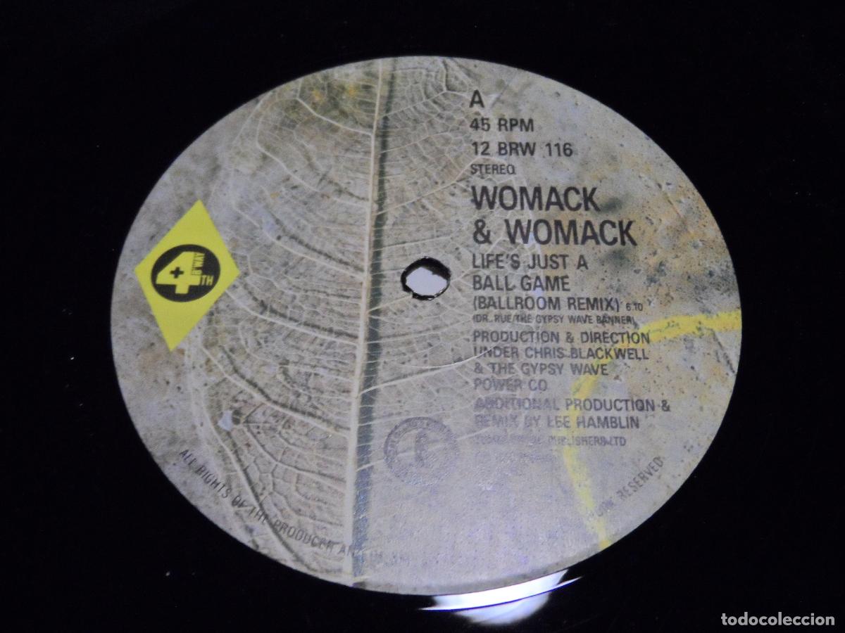 Discos de vinilo: WOMACK & WOMACK - LIFES JUST A BALLGAME - Foto 3