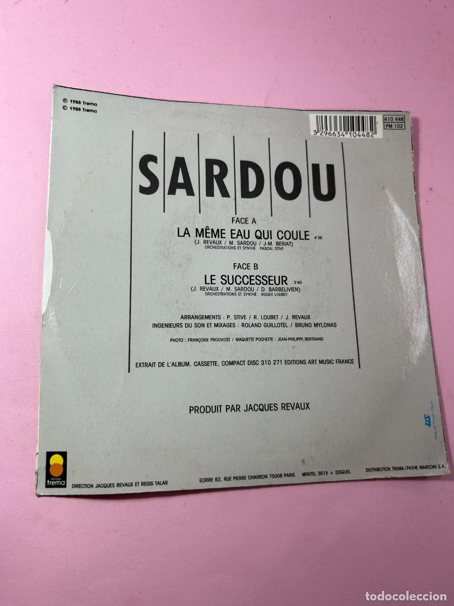 Discos de vinilo: MICHEL SARDOU - LA MEME EAU QUI COULE / LE SUCCESSEUR - Foto 2