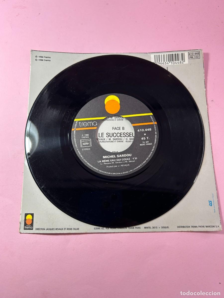 Discos de vinilo: MICHEL SARDOU - LA MEME EAU QUI COULE / LE SUCCESSEUR - Foto 3