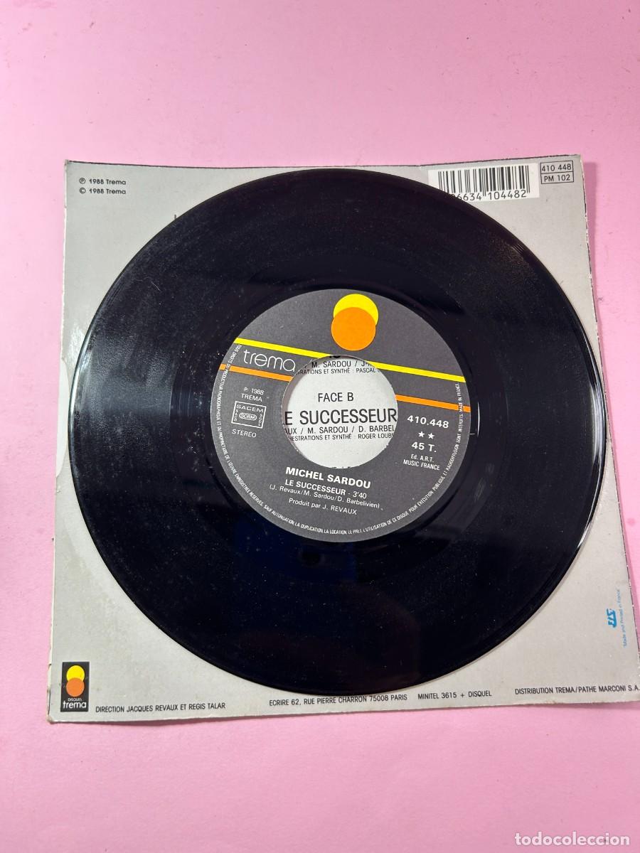 Discos de vinilo: MICHEL SARDOU - LA MEME EAU QUI COULE / LE SUCCESSEUR - Foto 4