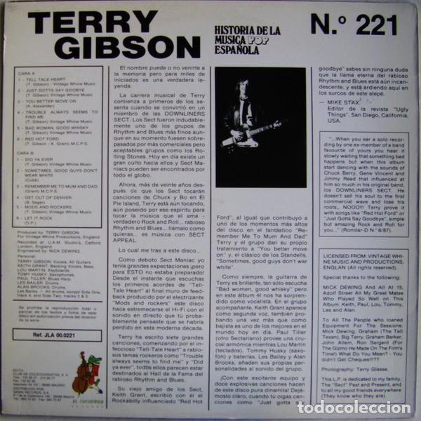 Discos de vinilo: Terry Gibson &ndash; Downliner - Foto 2