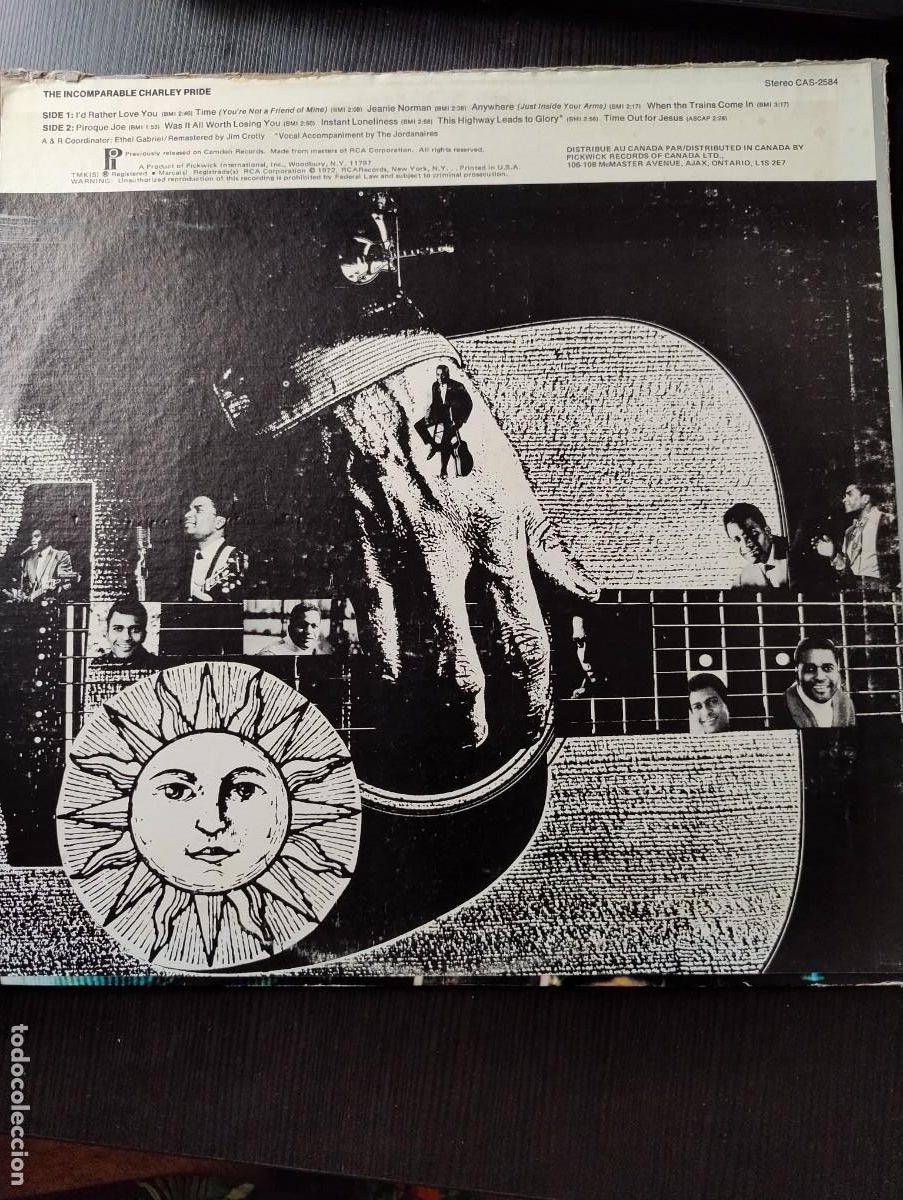 Discos de vinilo: Charley Pride LP the incomparable - Foto 3