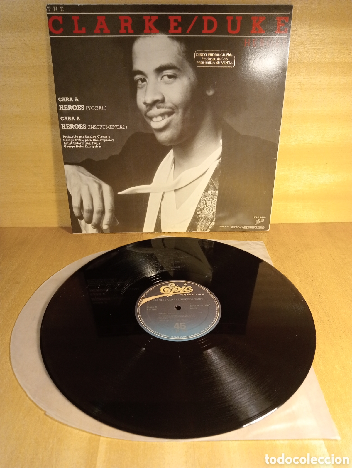 Discos de vinilo: Stanley Clarke. George Duke. Heroes. - Foto 2