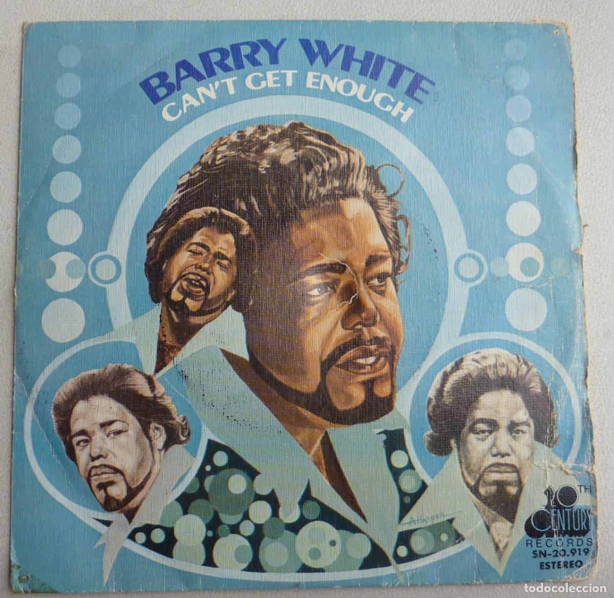 Discos de vinilo: BARRY WHITE / CANT GET ENOUGH / 1974 / SINGLE - Foto 1
