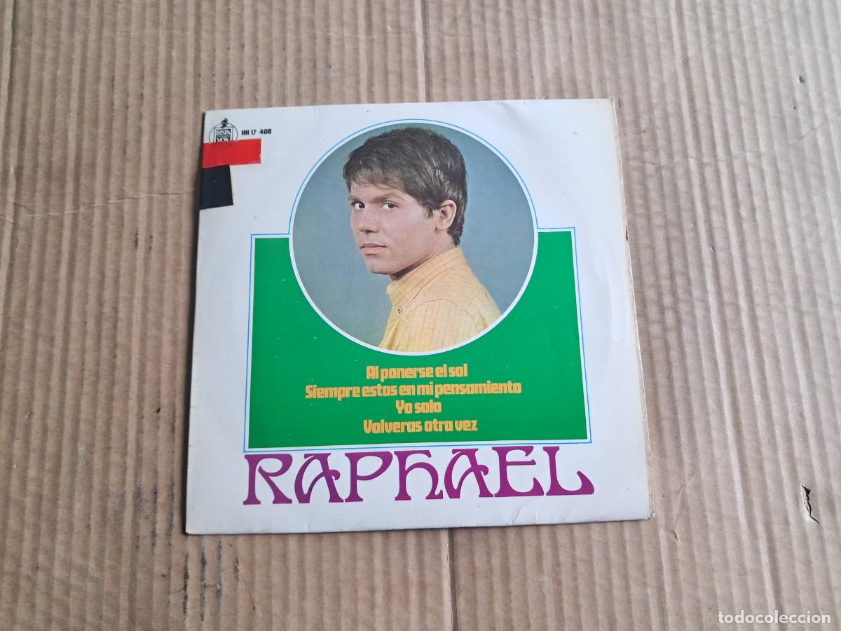 Discos de vinilo: RAPHAEL - AL PONERSE EL SOL EP 4 TEMAS 1967 - Foto 1