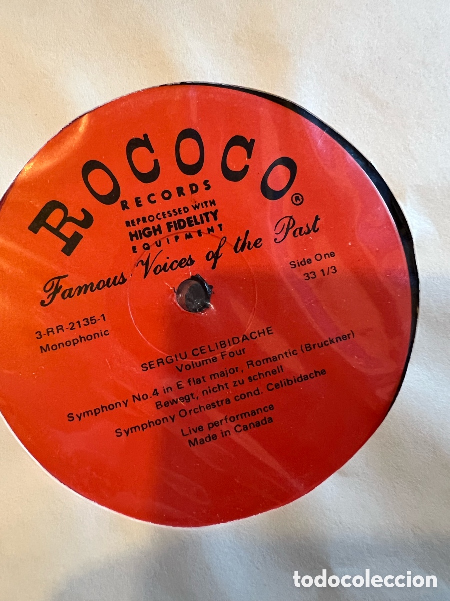 Discos de vinilo: Celibidache. Bruckner 4 y 8 - Foto 4