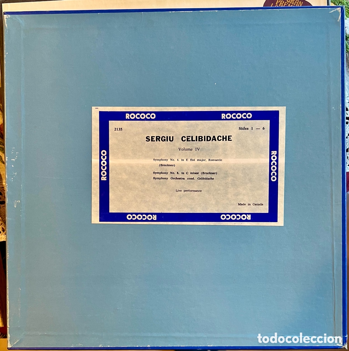 Discos de vinilo: Celibidache. Bruckner 4 y 8 - Foto 1