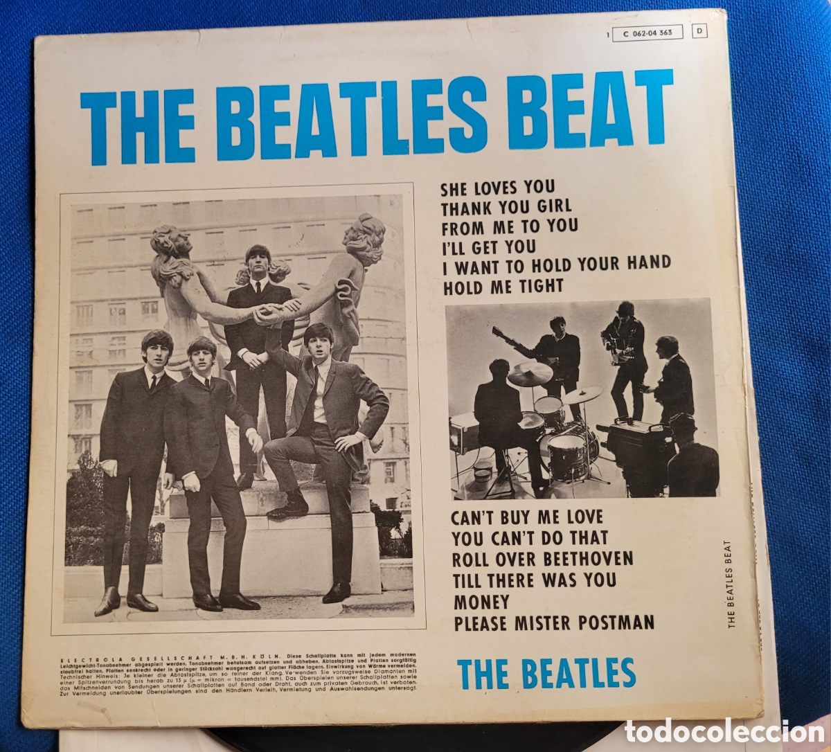 Discos de vinilo: BEATLES LP ALEMAN EXITOS A&Ntilde;OS 60 - Foto 4