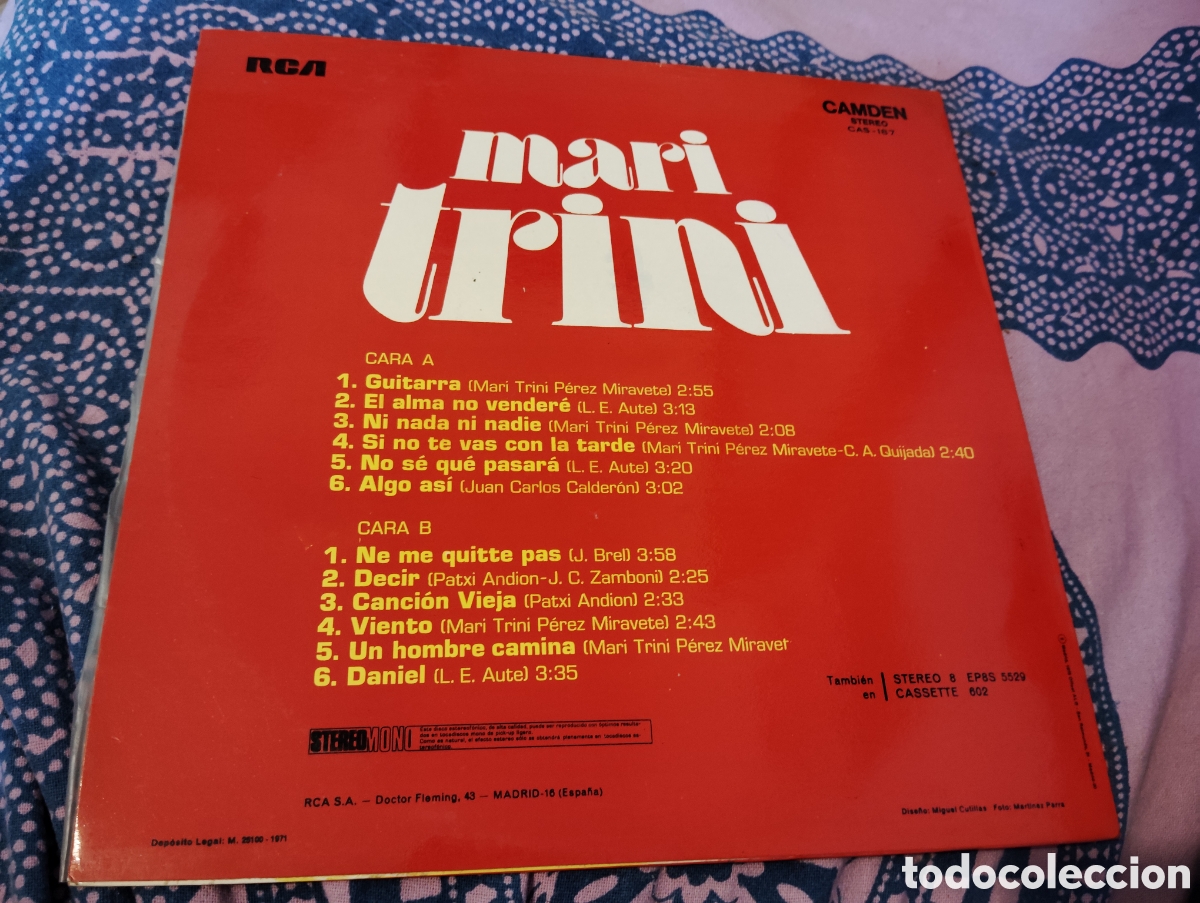 Discos de vinilo: MARI TRINI - MARI TRINI ( 1971 ) - Foto 2