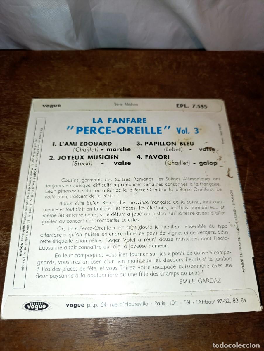 Discos de vinilo: Disco de vinilo La Fanfare Perce-Oreille - Foto 2