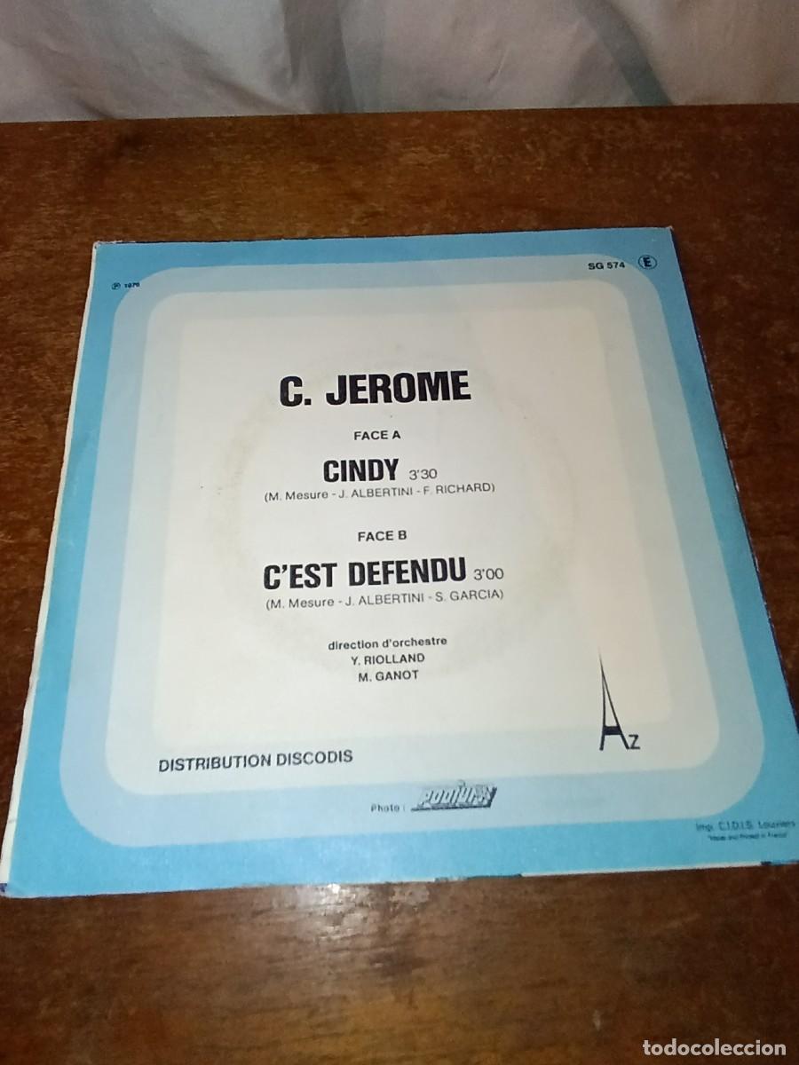 Discos de vinilo: Disco de vinilo C.Jerome Cindy - Foto 2