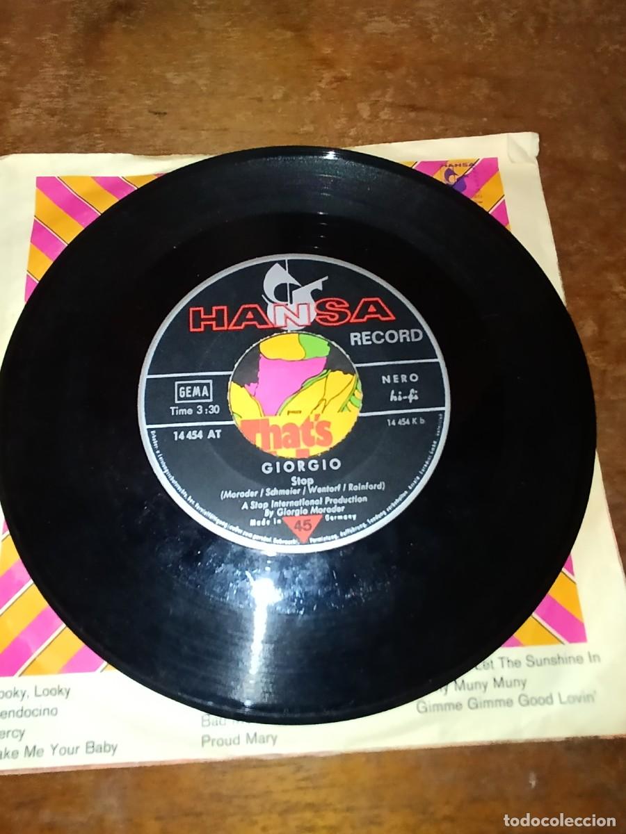 Discos de vinilo: Disco de vinilo Giorgio Moody Trudy / Stop - Foto 3