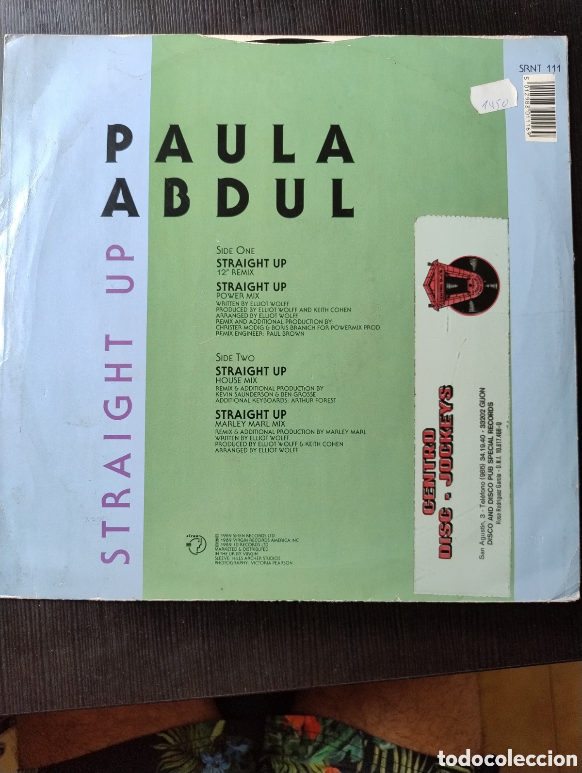 Discos de vinilo: Paula Abdul LP straight up - Foto 2