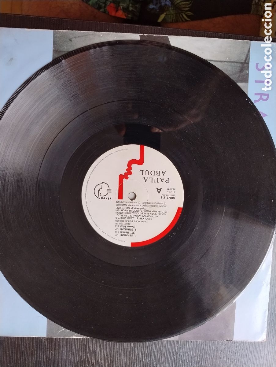 Discos de vinilo: Paula Abdul LP straight up - Foto 3