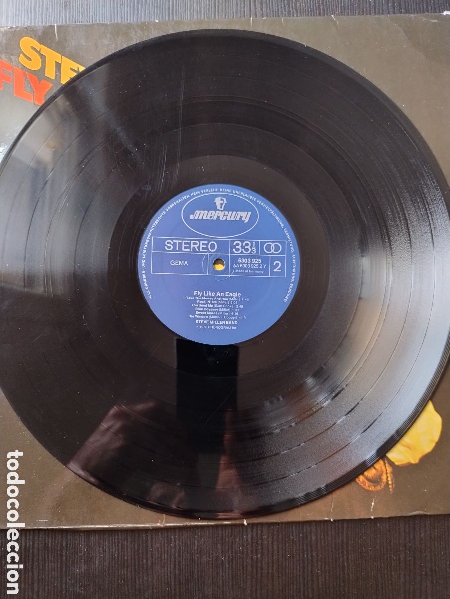 Discos de vinilo: Steve Miller Band LP fly like an Eagle - Foto 3