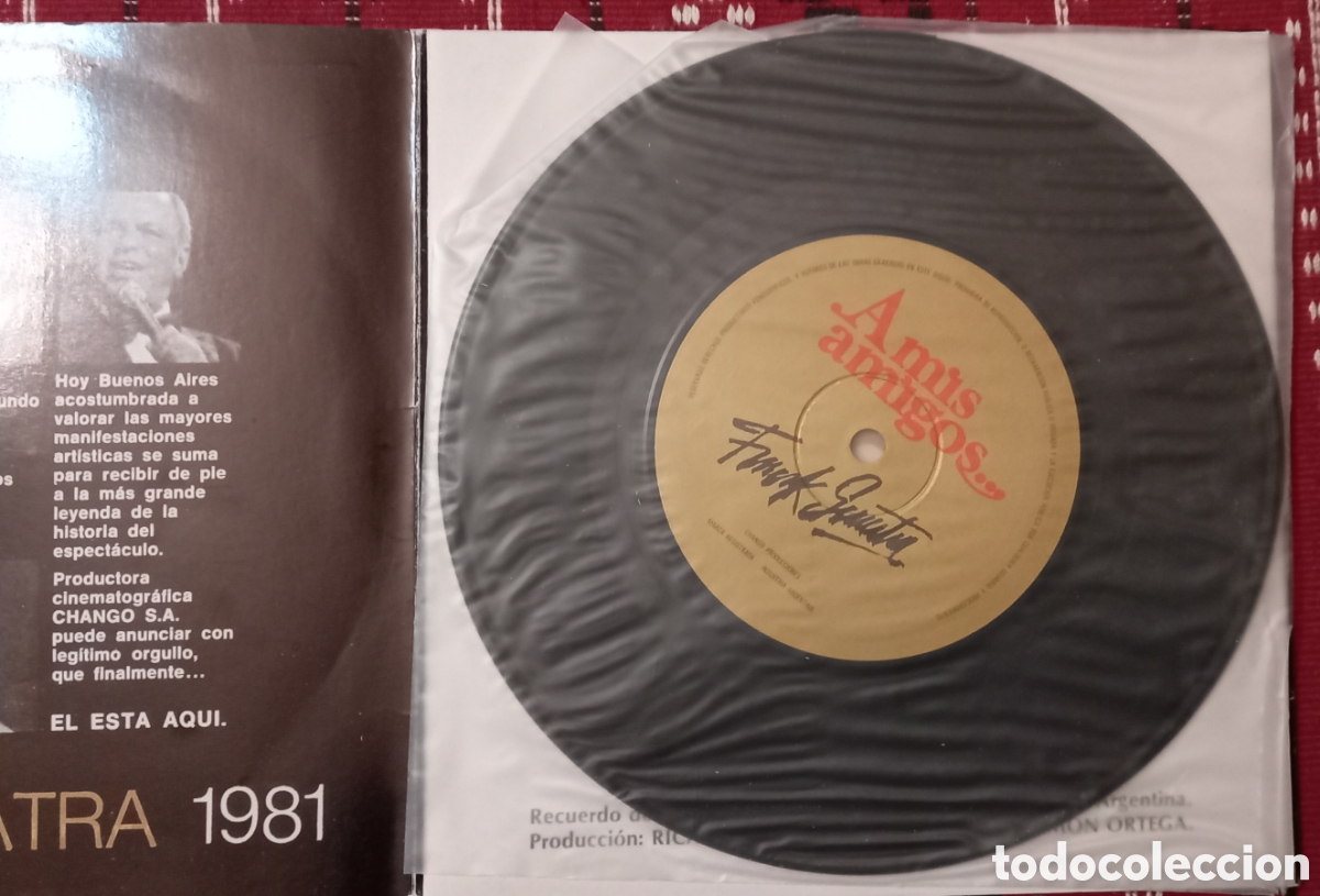 Discos de vinilo: Disco de vinilo Frank Sinatra en la Argentina 1981 - Foto 4