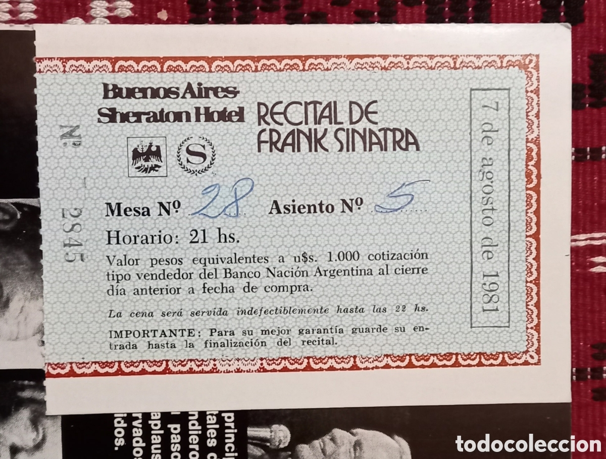Discos de vinilo: Disco de vinilo Frank Sinatra en la Argentina 1981 - Foto 5