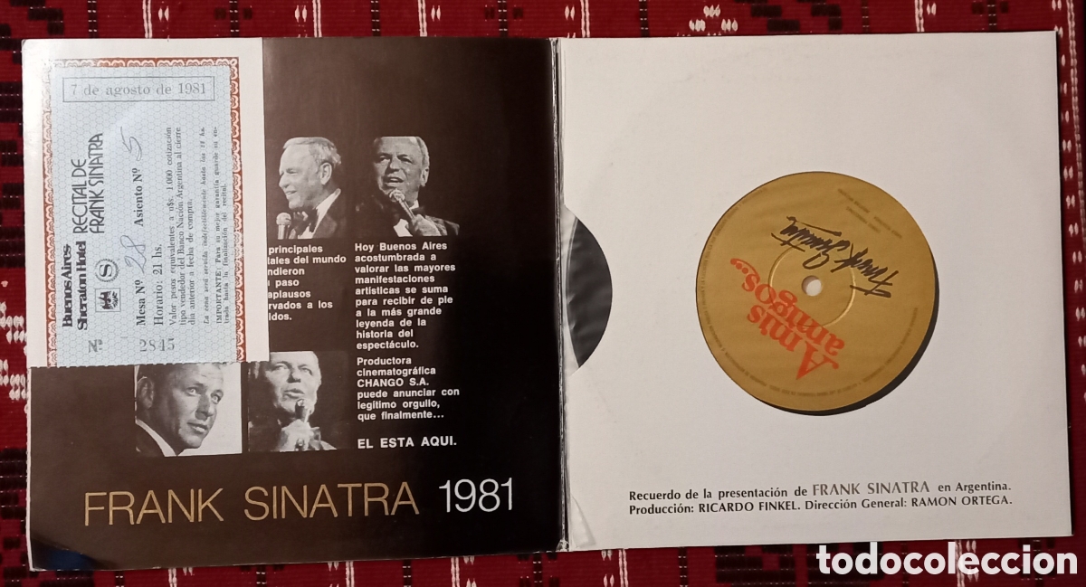 Discos de vinilo: Disco de vinilo Frank Sinatra en la Argentina 1981 - Foto 1