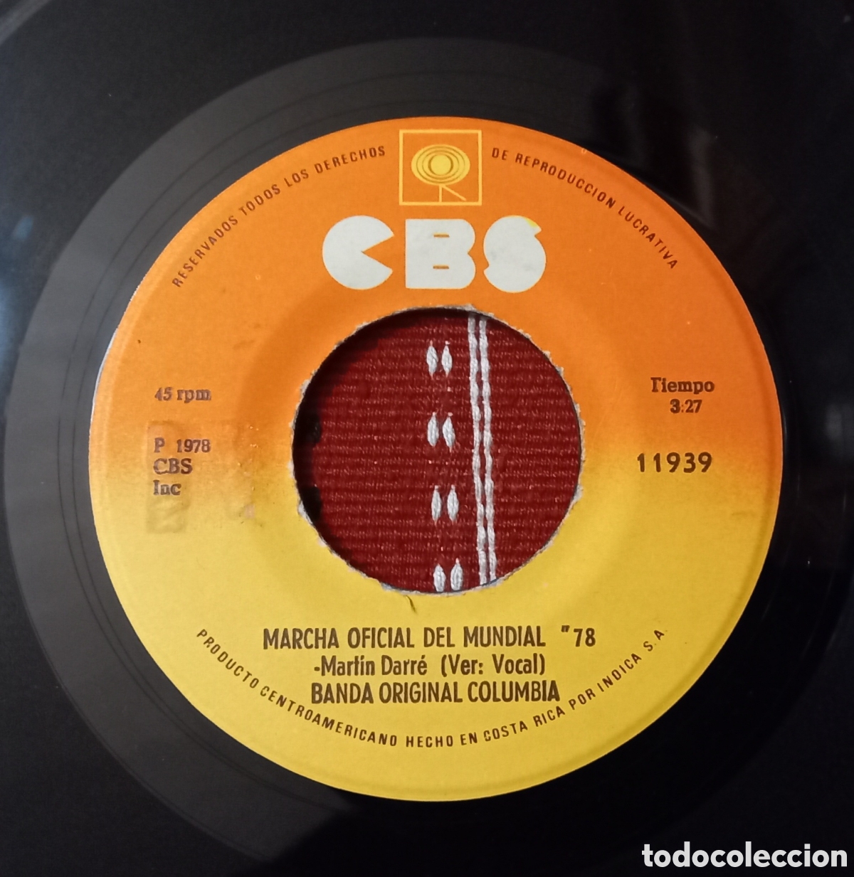 Discos de vinilo: Disco de vinilo Marcha Mundial 78 - Foto 2