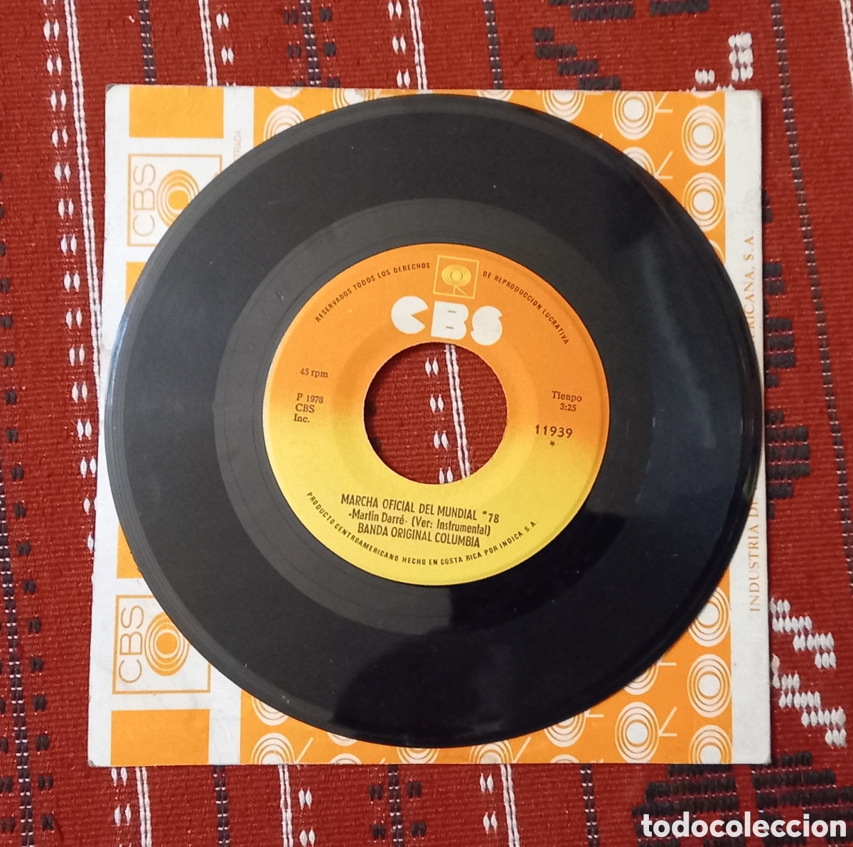 Discos de vinilo: Disco de vinilo Marcha Mundial 78 - Foto 3