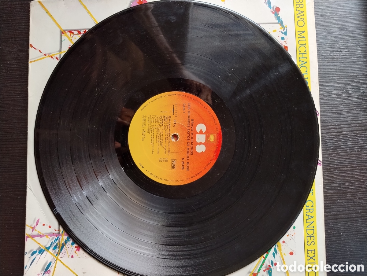 Discos de vinilo: Miguel Bos&eacute; LP Bravo muchachos - Foto 3
