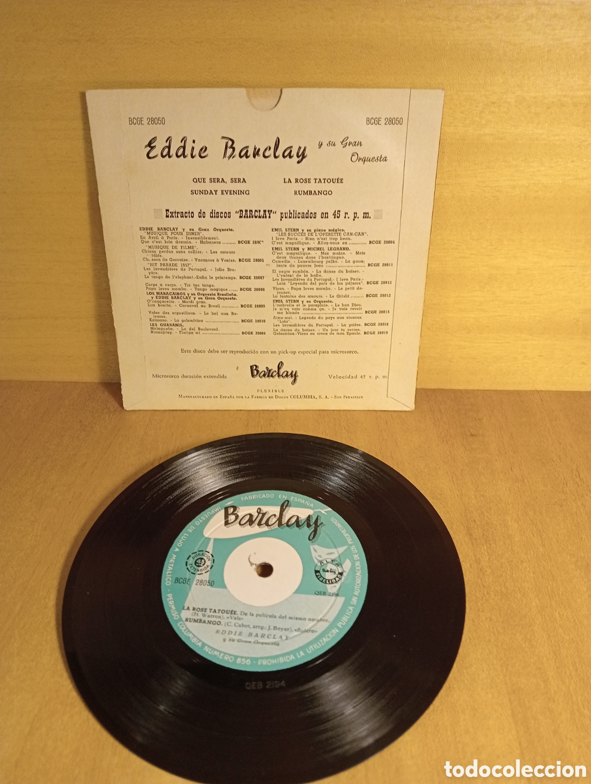 Discos de vinilo: Eddie Barclay. Que ser&aacute;, ser&aacute;. Etc. - Foto 2