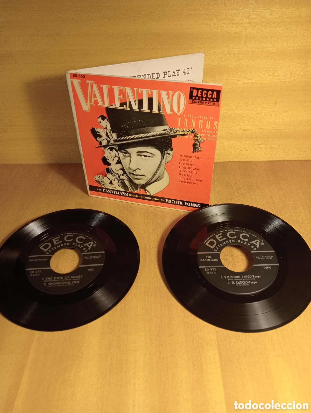 Discos de vinilo: The Castilians. Valentino. Tangos. - Foto 1