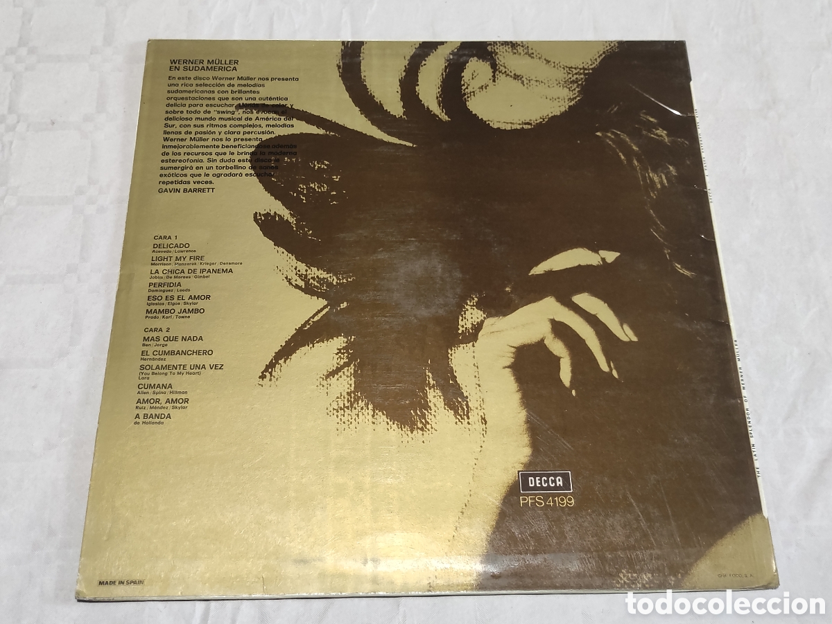 Discos de vinilo: Vinilo Werner m&uuml;ller en Sudam&eacute;rica. - Foto 2
