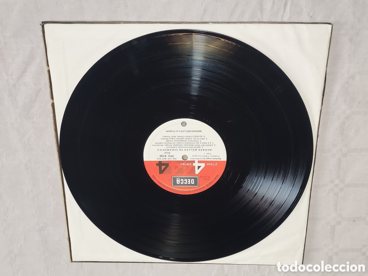 Discos de vinilo: Vinilo Werner m&uuml;ller en Sudam&eacute;rica. - Foto 3