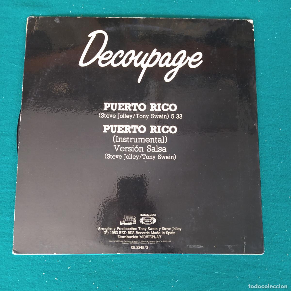 Discos de vinilo: Decoupage &ndash; Puerto Rico - Foto 2
