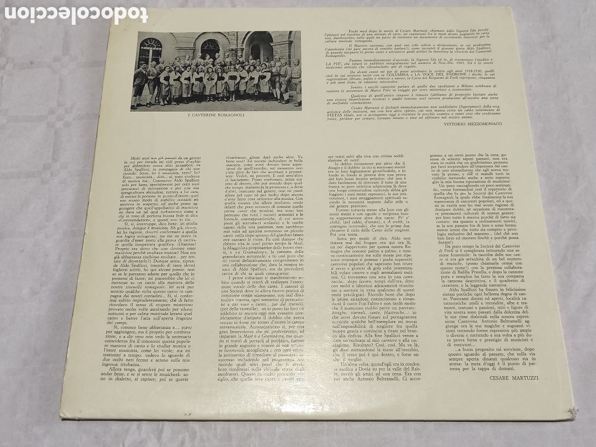 Discos de vinilo: Vinilo I canterini romagnoli. - Foto 2