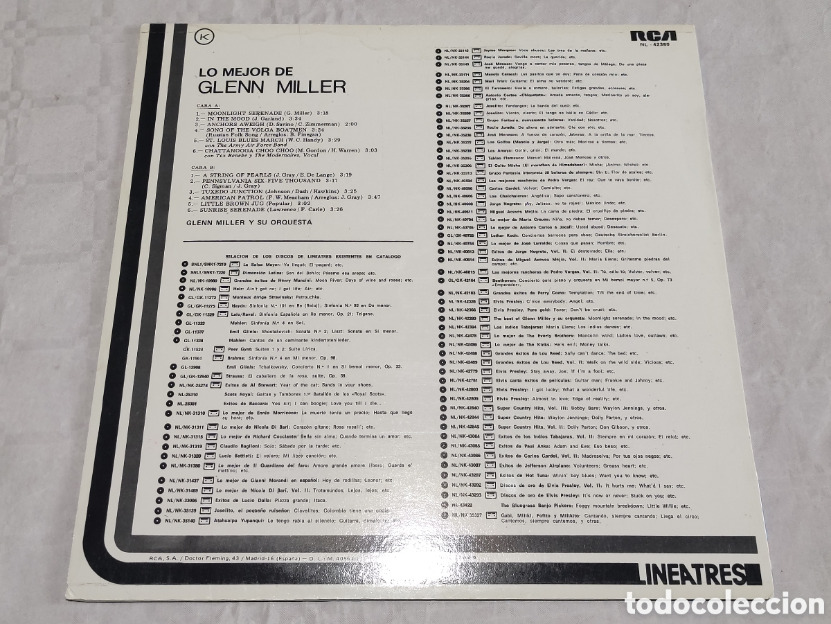 Discos de vinilo: Vinilo lo mejor de glenn Miller. - Foto 2