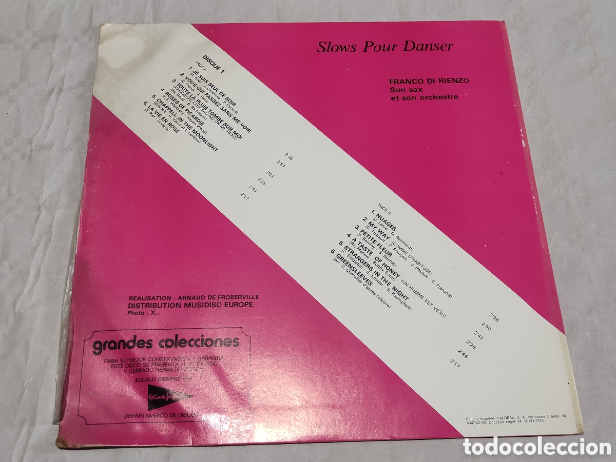 Discos de vinilo: Vinilo franco di rienzo. - Foto 2