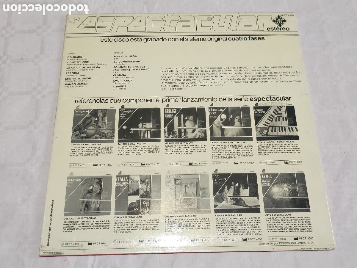 Discos de vinilo: Vinilo dedicado Werner m&uuml;ller y su orquesta. - Foto 2