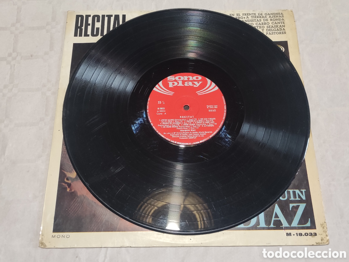 Discos de vinilo: Vinilo recital Joaqu&iacute;n D&iacute;az. - Foto 3
