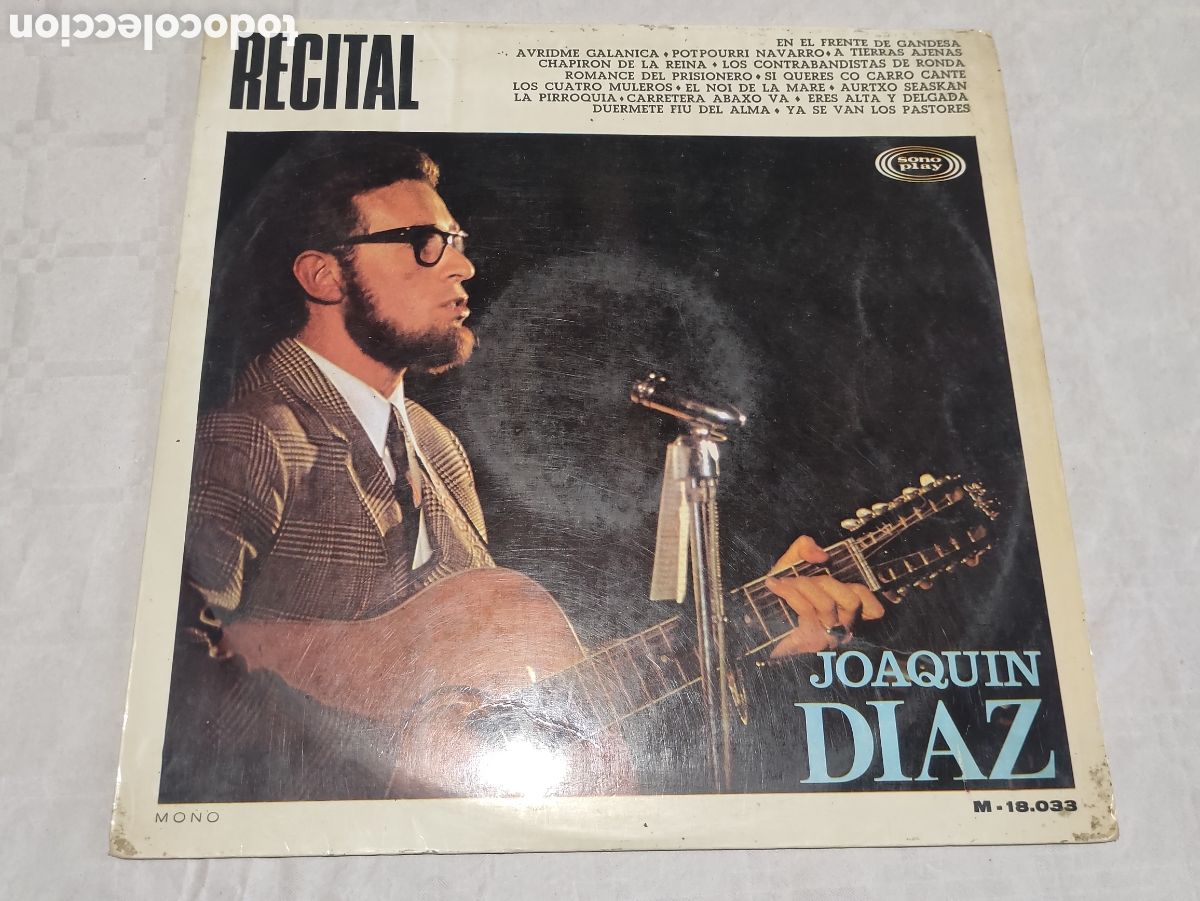 Discos de vinilo: Vinilo recital Joaqu&iacute;n D&iacute;az. - Foto 1